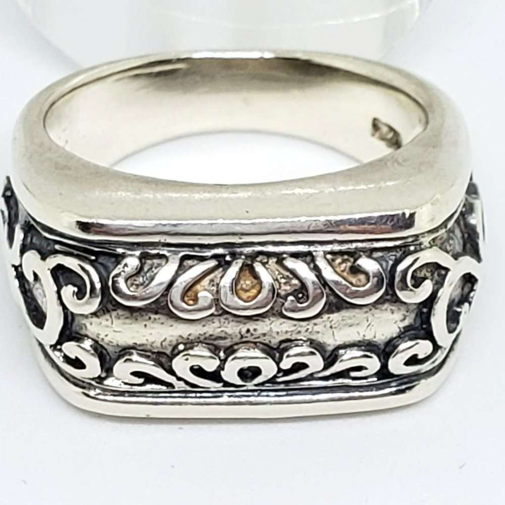 Rectangle Front Delicate Scroll Work Statement St… - image 3